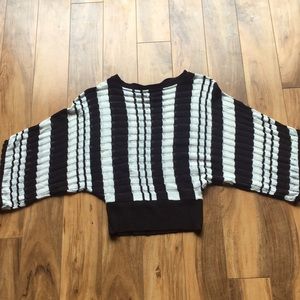 Derek Heart Cropped Sweater